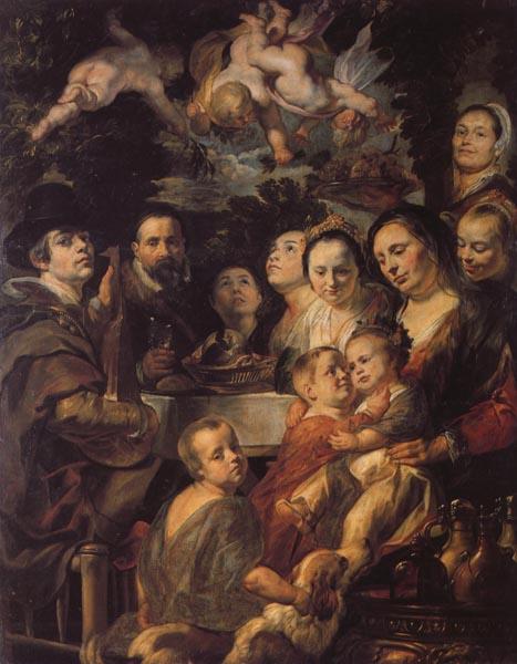 Jacob Jordaens Borthers,and Sisters oil painting image
